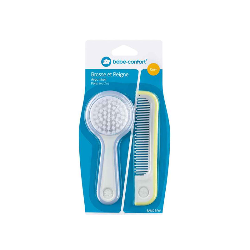 BB CONF BROSSE ET PEIGNE AVEC MIROIR - PB  JAUNE